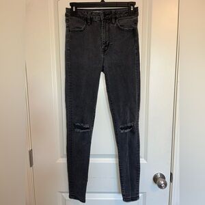 American Eagle super high-rise stretch X ripped skinny jeans jeggings